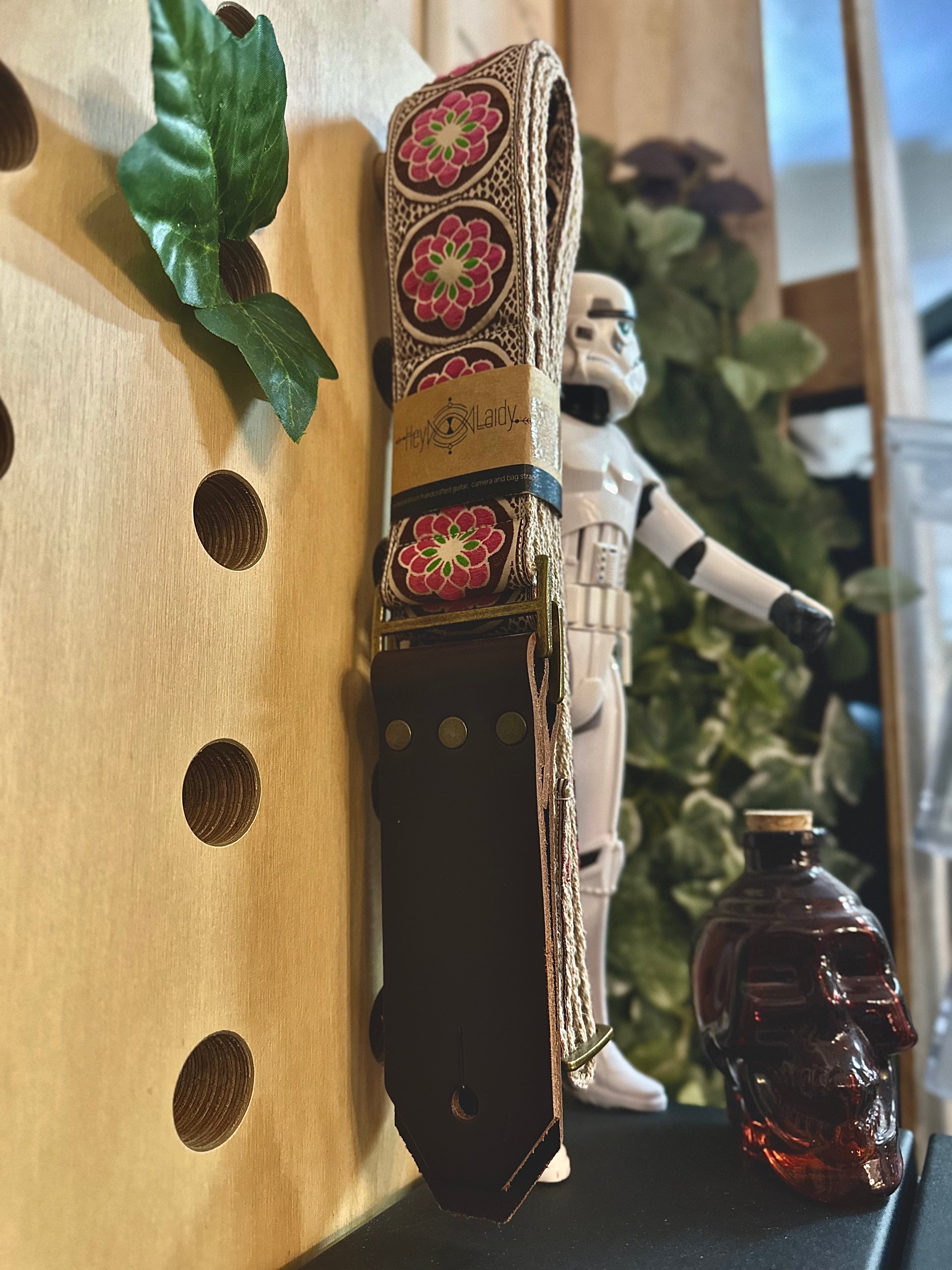 Hey Laidy | Pink Petal | Premium Guitar Strap | Australian Made Hey Laidy | Pink Petal | Premium Guitar Strap | Australian Made
